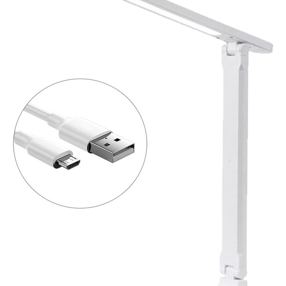 Lámpara De Escritorio Led Recargable Con 3 Colores De Luz, marca GENERICO - Foto Principal