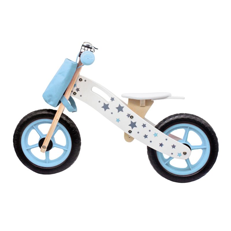 GENERICO - Bicicleta de Balance Madera Celeste