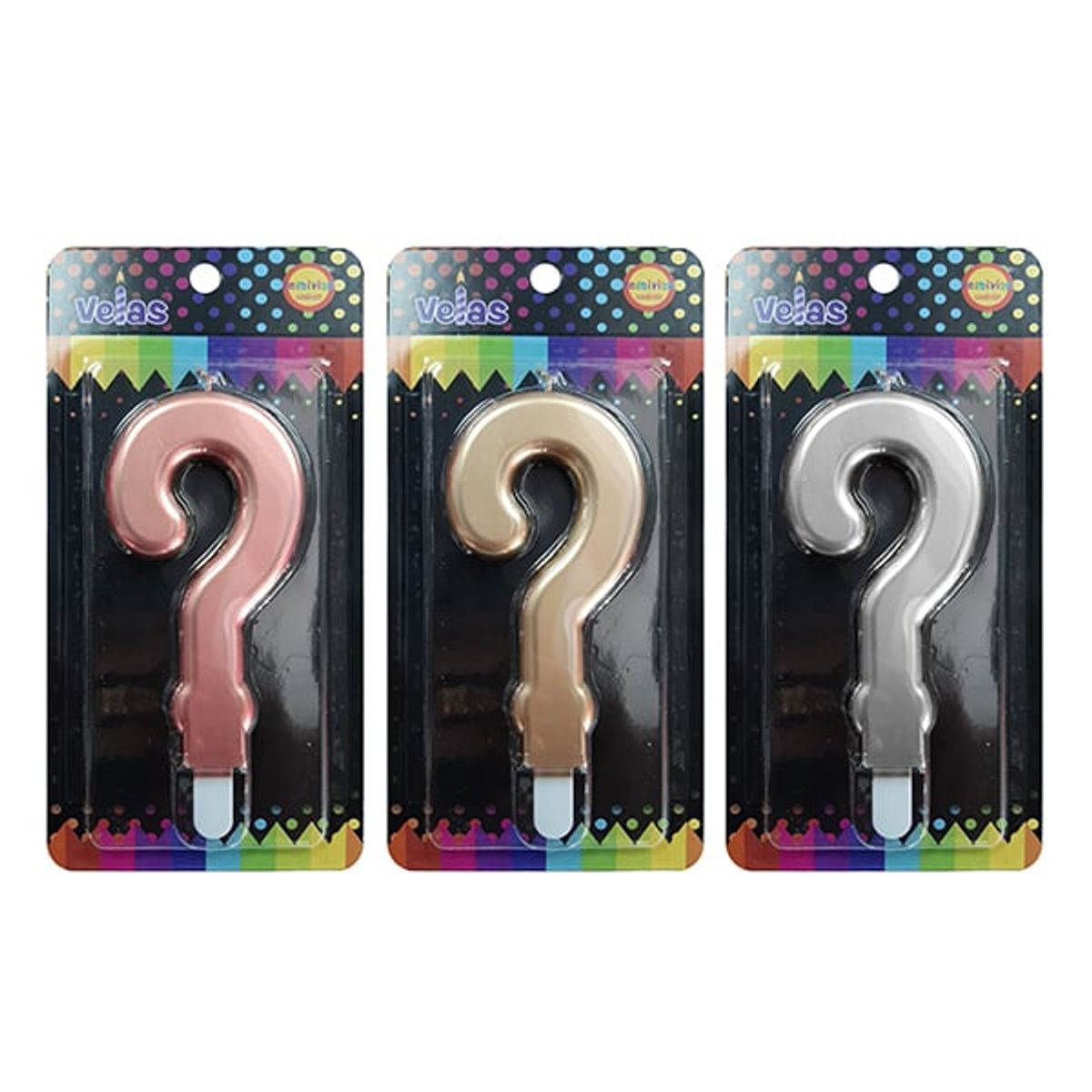 GENERICO - VELA NUMERAL GIGANTE METALLIC N X1 UNI