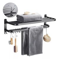 Toallero Soporte De Toallas Estante Para Baño De Pared 60cm