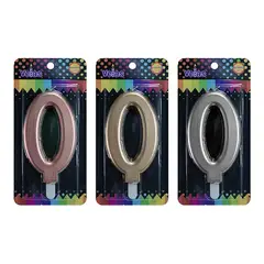 GENERICO - VELA NUMERAL GIGANTE METALLIC N0 X1 UNI