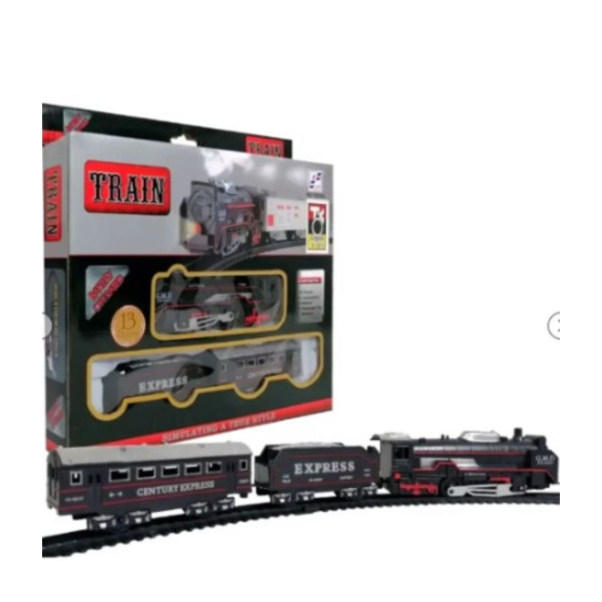 GENERICO - TREN NAVIDAD 3 PIEZAS NEGRO 1330906