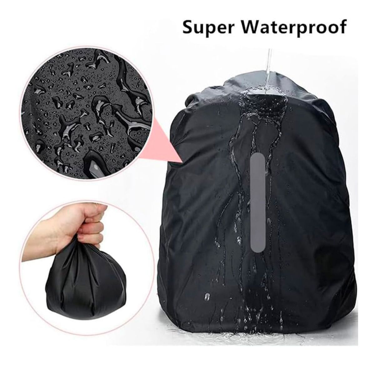 GENERICO - Funda Cubre Protector Mochila Impermeable Reflectante XL