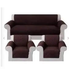 GENERICO - Pack de Cubre Sofa de 3-1-1 cuerpos con ligas Sujetadoras ANTI-DERRAME