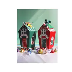 GENERICO - Cajas de regalo de papel para galletas y dulces en Navidad