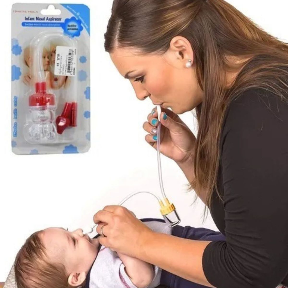 GENERICO - Aspirador Nasal Para Bebés- Limpieza Mocos