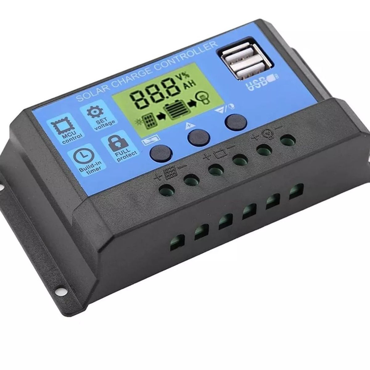 KUANGYE - Regulador Carga Solar Panel Digital 12v 24v 30a