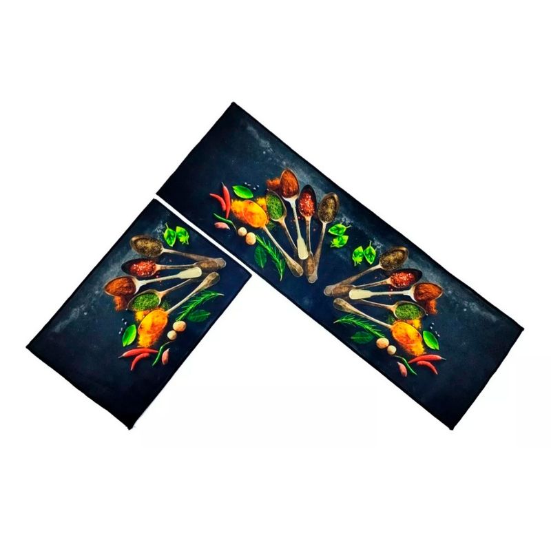 GENERICO - 2 Alfombra cocina baño antideslizante  de 40 cm x 60 cm / 40 cm x 120 cm