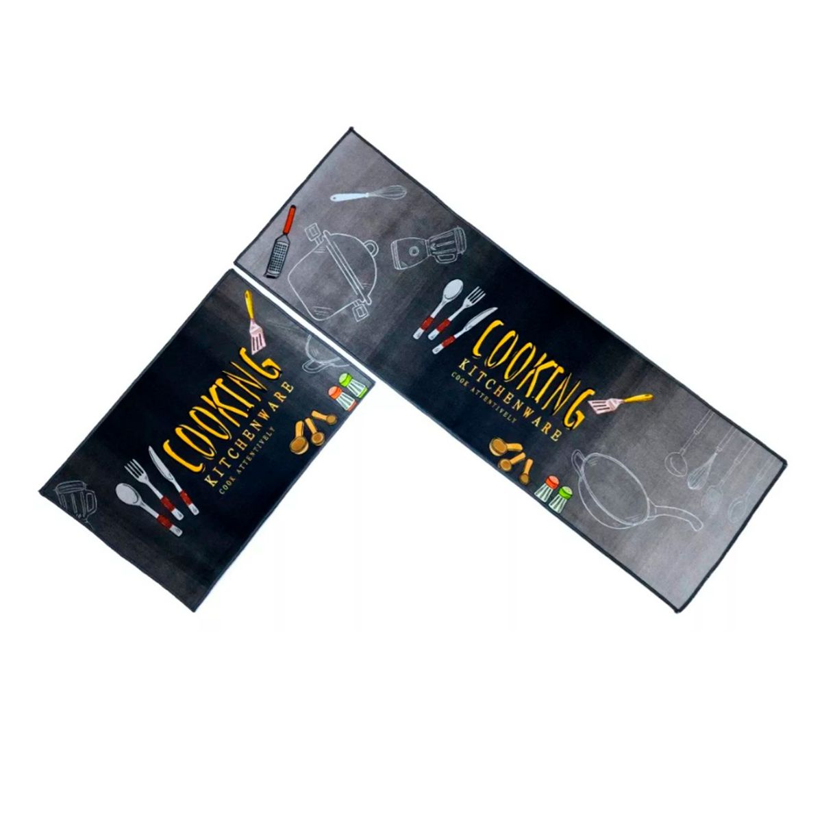 GENERICO - 2 Alfombra cocina baño antideslizante  de 40 cm x 60 cm / 40 cm x 120 cm