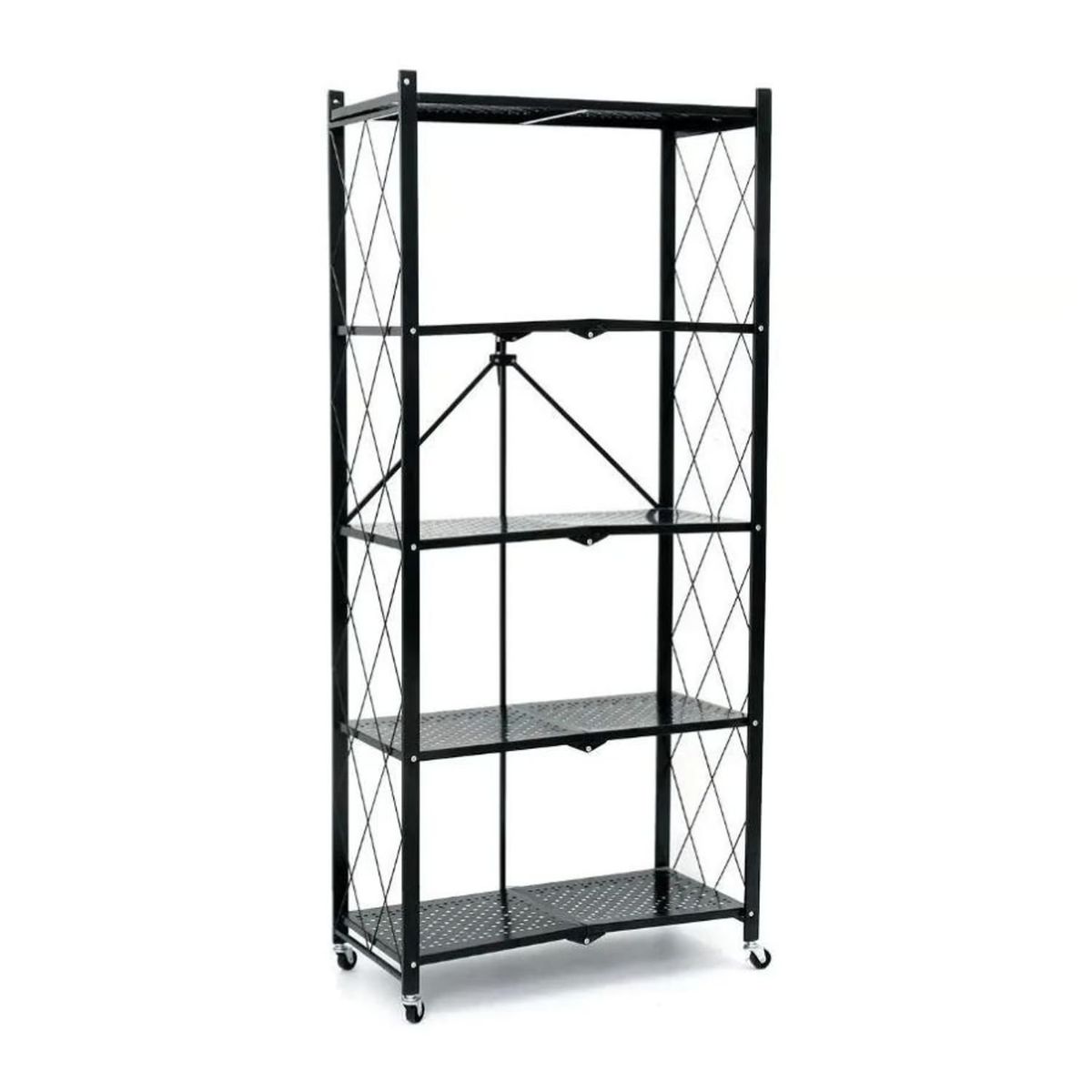 GENERICO - Estante Organizador Plegable Metálico Multiuso 5 Niveles