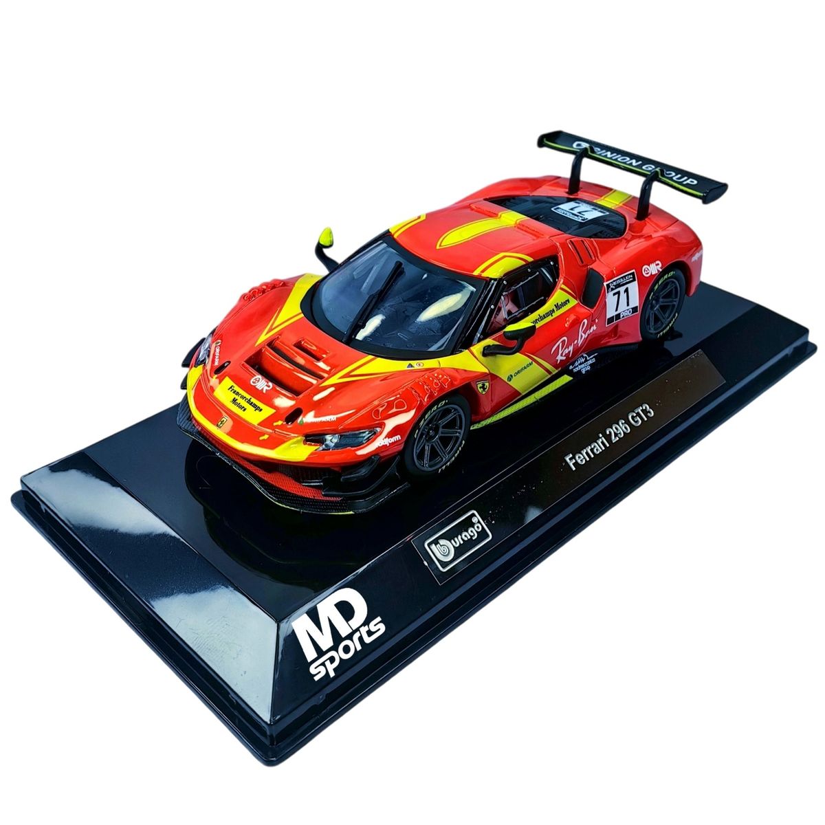 BBURAGO - Auto Deportivo Wec Scuderia Ferrari 296 Gt3 Escala 1:43