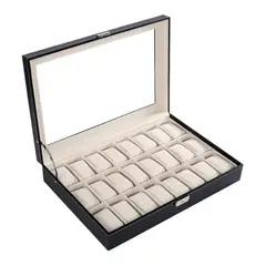 GENERICO - Organizador Estuche Caja para 24 Reloj Exhibidor de Elegantes joyas