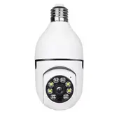 GENERICO - Cámara Tipo Bombillo Wifi 360° 1080p