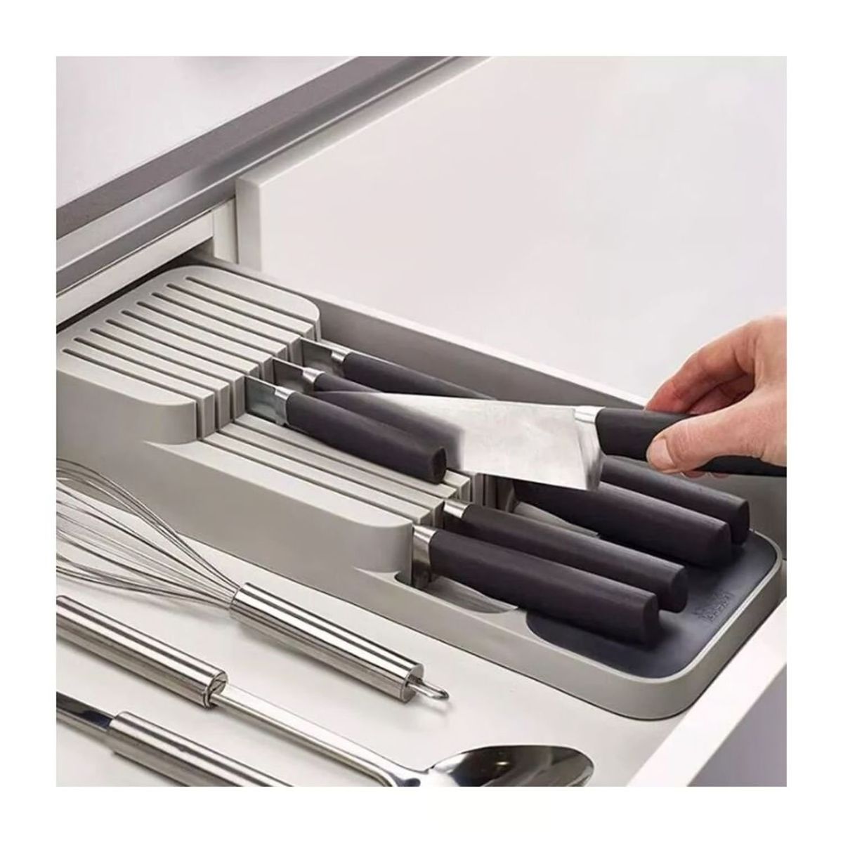 GENERICO - Soporte Organizador De Cuchillos Para Cajón De Cocina