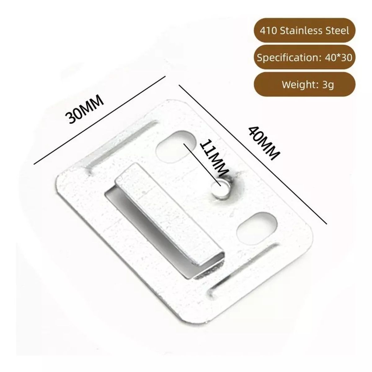 KUANGYE - Pack De 100 Unidades De Clips Montaje Panel Pvc