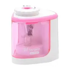GENERICO - Sacapuntas Eléctrico Con Deposito Automático Con Pilas Rosa