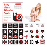 Tarjetas Estimulación Visual Bebé Alto Contraste Sensorial