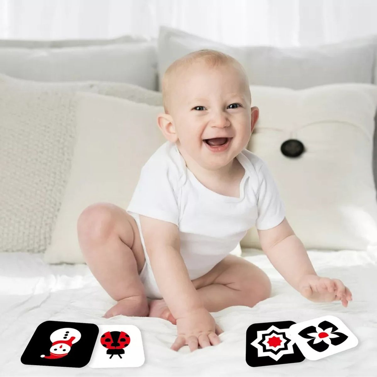 KUANGYE - Tarjetas Estimulación Visual Bebé Alto Contraste Sensorial