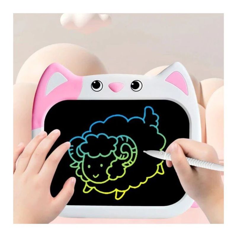 GENERICO - Tableta De Escritura Lcd Gato Rosado