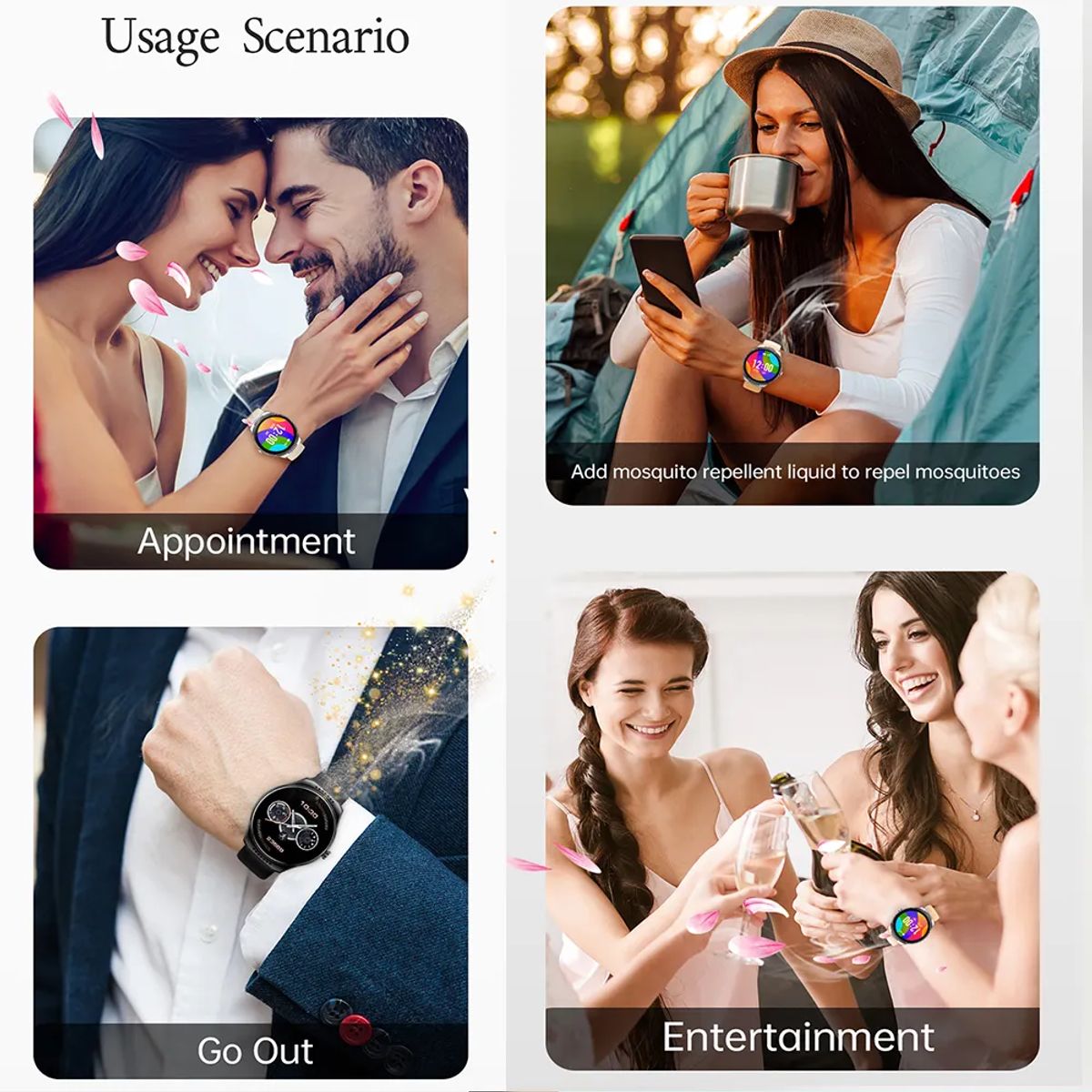 BLUEDREAMER - Smartwatch reloj inteligente perfume reloj