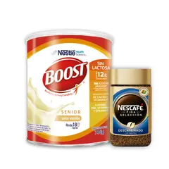 NESTLE - 2 Boost Vainilla Sin Lactosa+café Nescafé Fina Decaf
