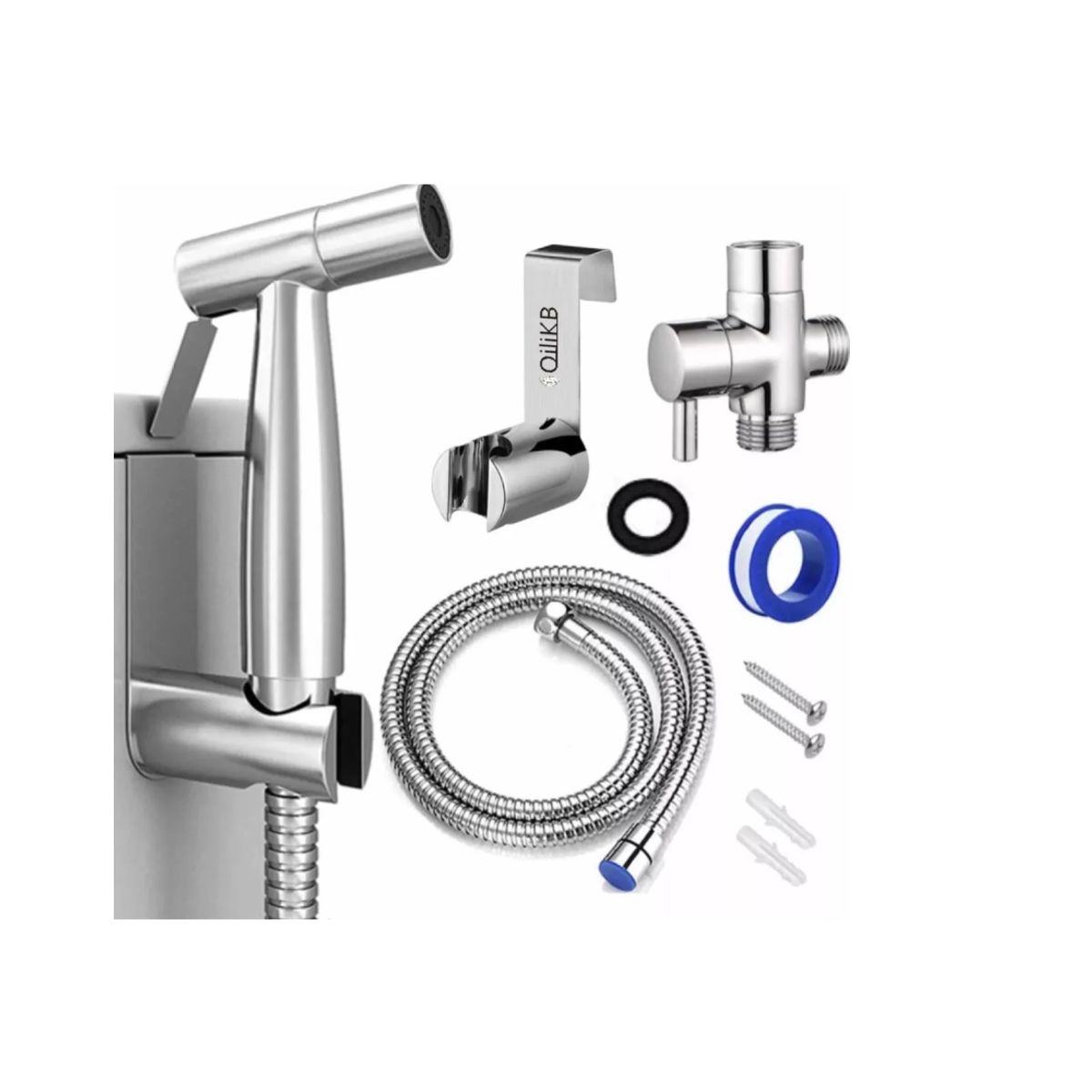 GENERICO - Ducha Bidet Arabe Acero Inoxidable Wc Inodoro Gris