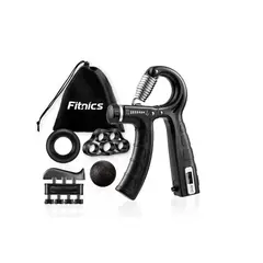 GENERICO - Set Hand Grip Ejercitador Manos Y Antebrazo Fitnics 10-60 Kg