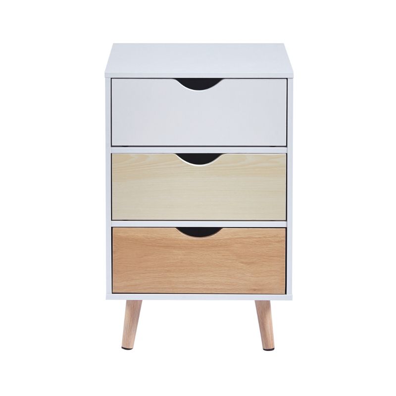 PANDALINO - Velador Moderno Owen 3 Niveles - Estilo Eames - Ideal Dormitorio