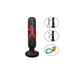 GENERICO - Bolsa De Boxeo Inflable De Pie Base De Pvc Niños Black