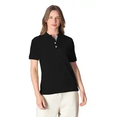 INDUSBORD - Polera Piqué Sail Colletion Premium Detalle en Botonera Mujer