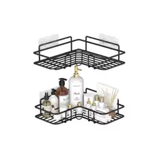 GENERICO - Esquinero De Ducha Multiuso Organizador Baño Repisa Negro