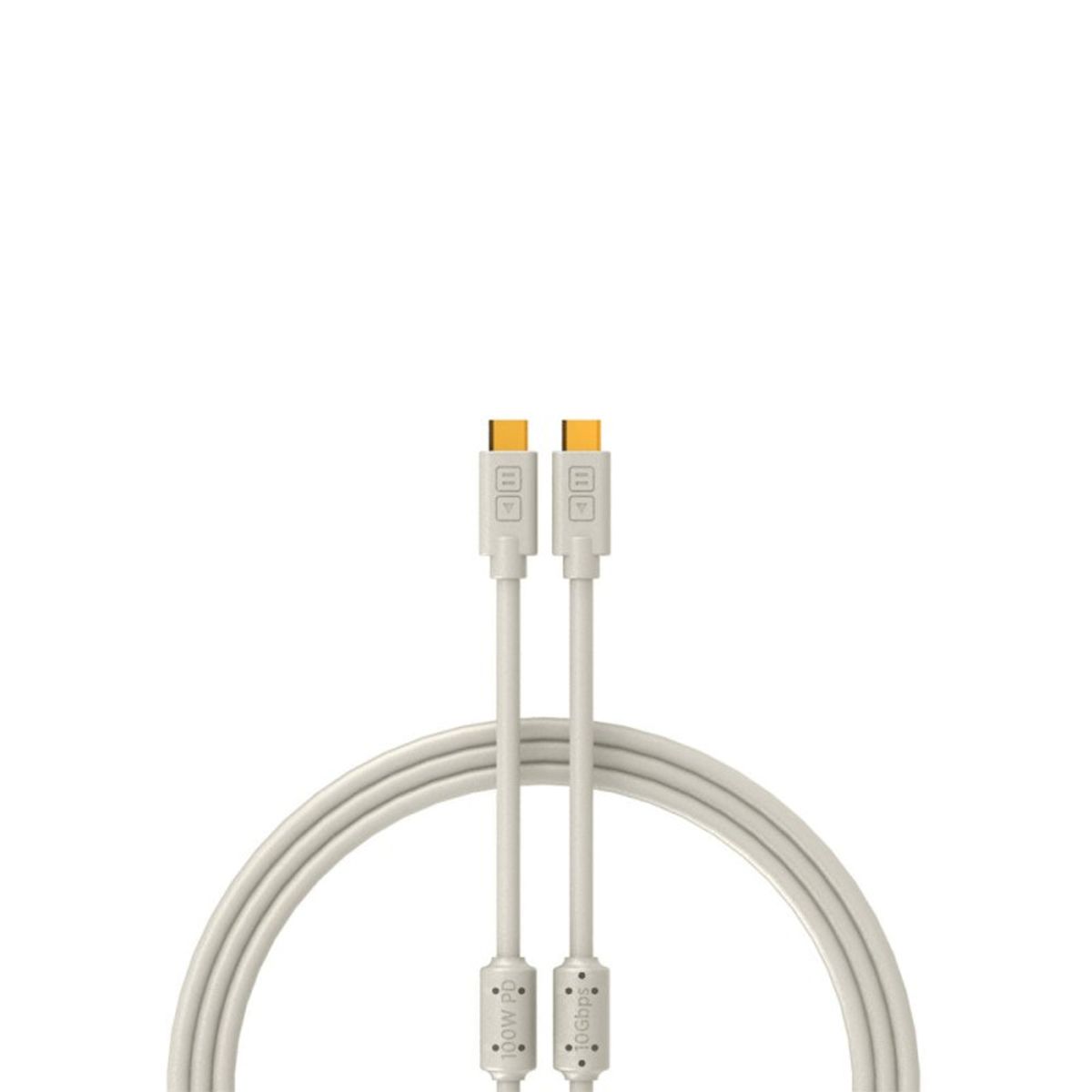 GENERICO - Cable USB C a USB C 32 de 2 Metro Blanco - DJ Techtools