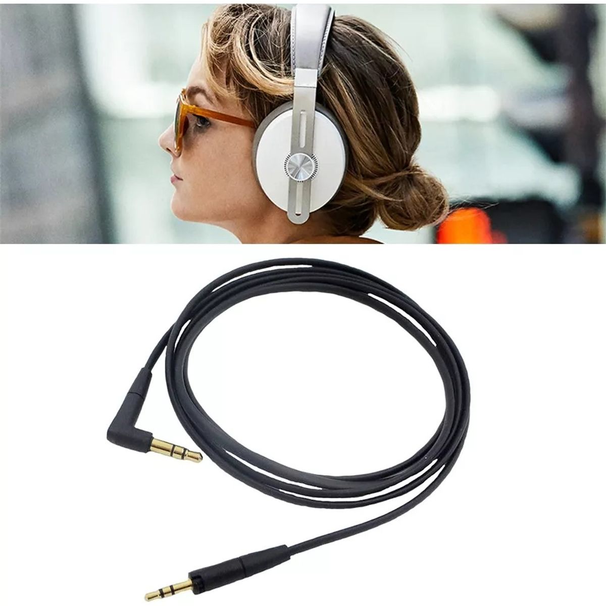 KUANGYE - Cable Repuesto Para Audífonos Sennheiser Hd440bt Hd450bt