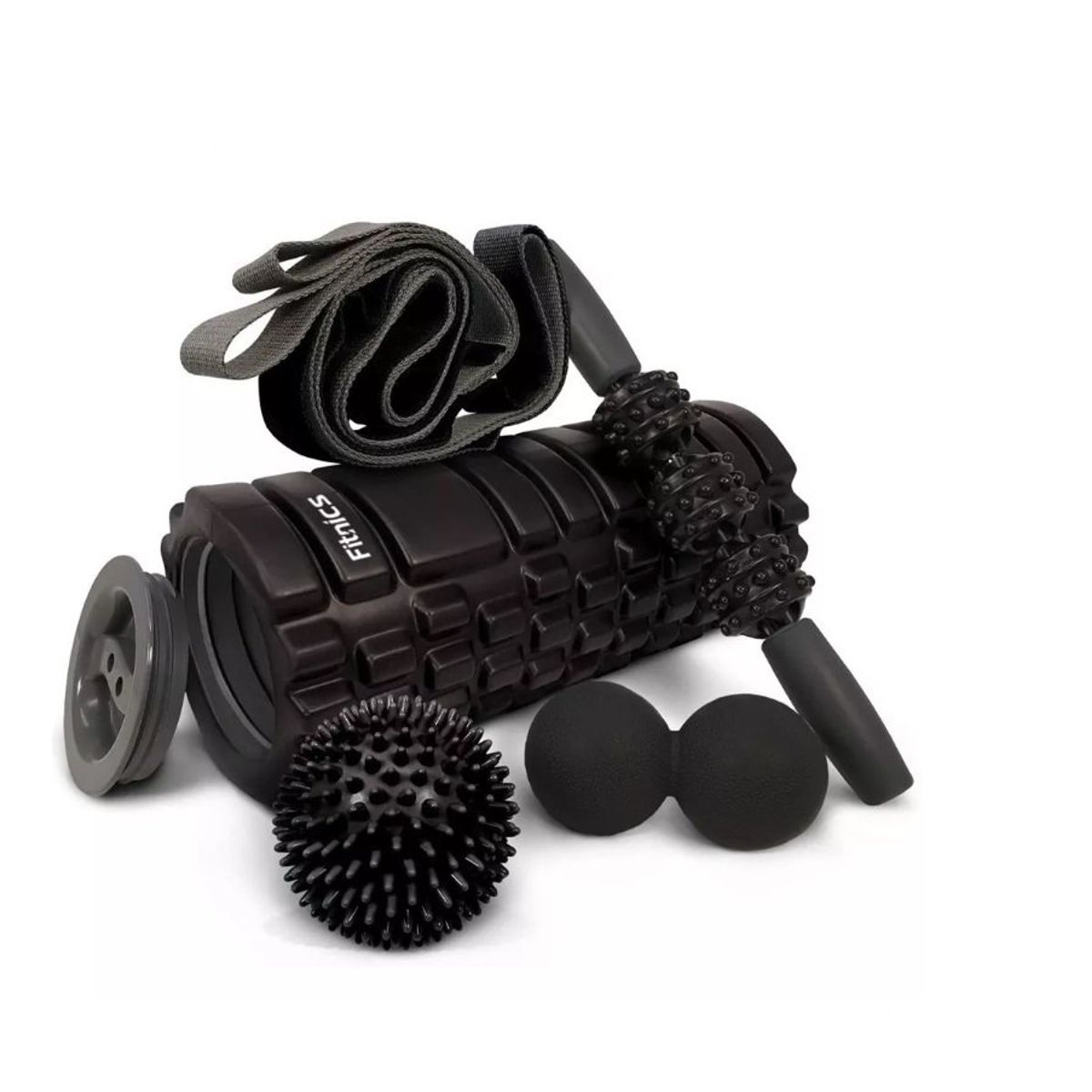 GENERICO - Rodillo set Completo Elongacion Masaje Fitnics Roller Foam