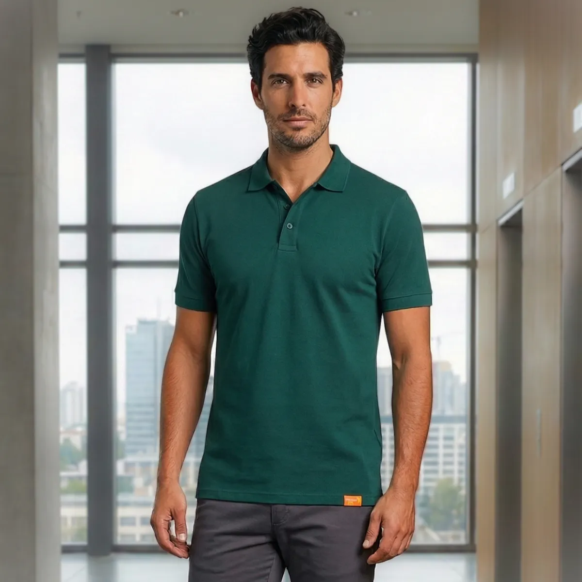 T-WORLD - Polera Piqué Manga Corta Premium 6040 Ideal Para Bordar