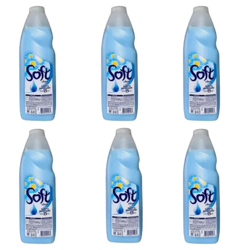 GENERICO - Suavizante Soft 1 Litro Pack 6 Unidades