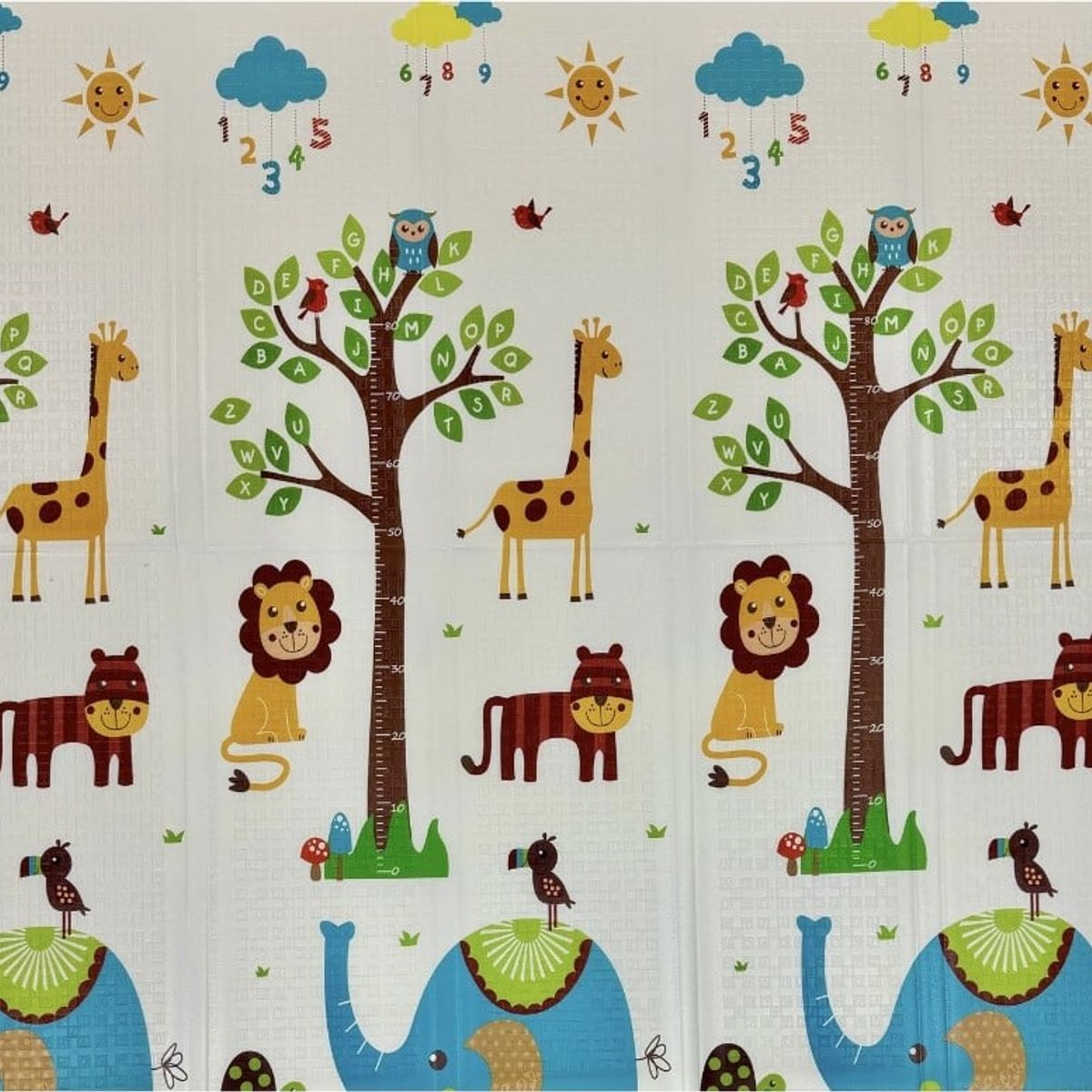 BEBECO - Alfombra Gruesa Bebe Antigolpe de 200x180 Bebeco Elefante