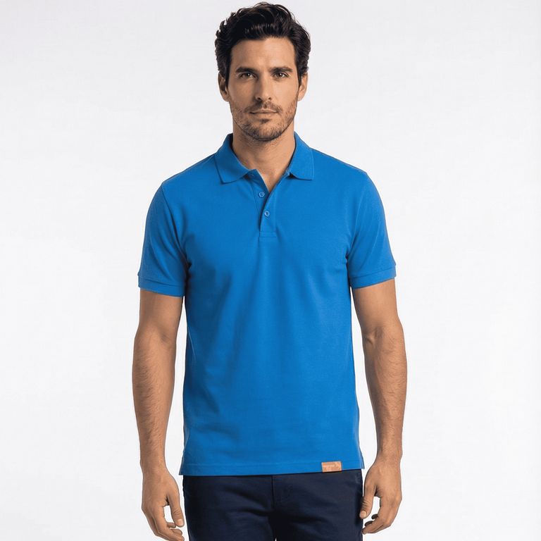 Polera Piqué Hombre Manga Corta Premium