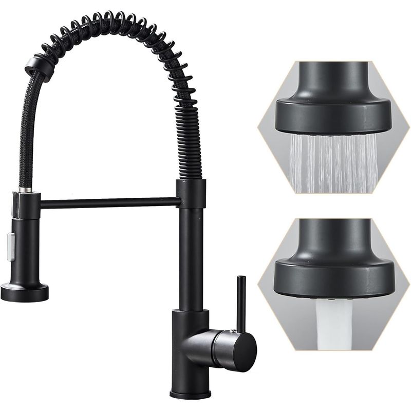 KUANGYE - Grifo Llave Lavaplatos Monomando Cocina Extensible Flexible