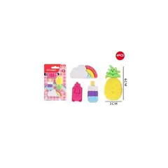 GENERICO - Set De Goma Candy Kawaii 4Pcs