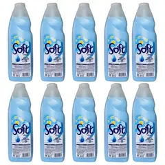 GENERICO - Soft Suavizante Pack 10 Unidades Ropa Clásico 1 L