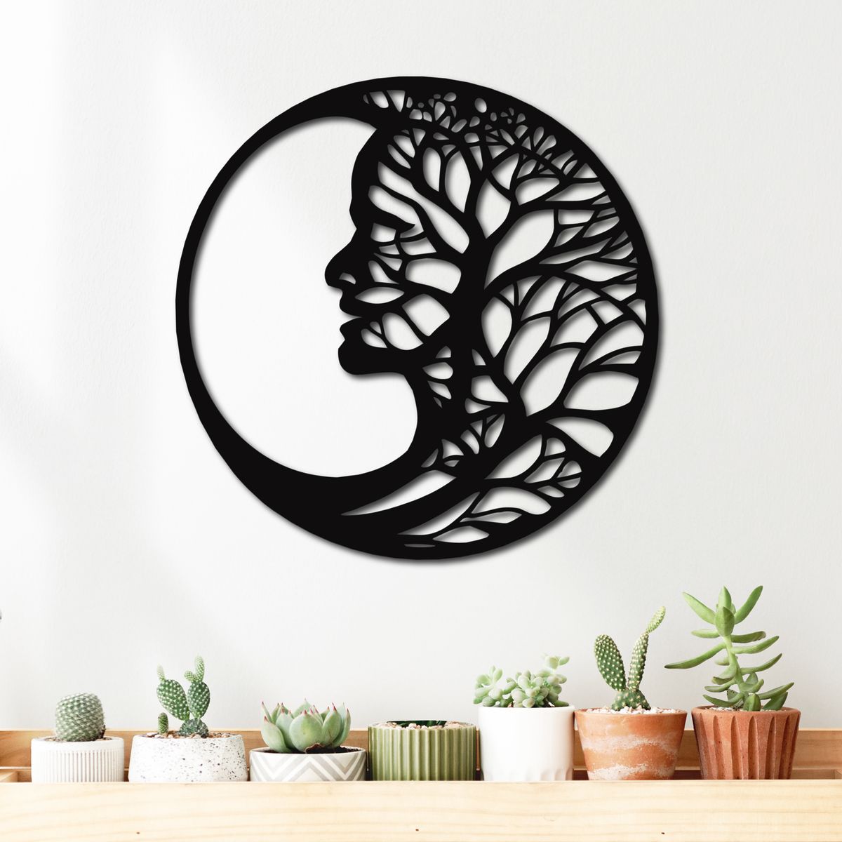 ELAB PROPIA - Cuadro Calado en Madera Árbol de la Vida Rostro - Fun Republic