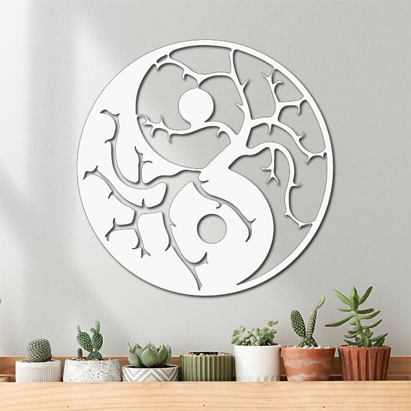ELAB PROPIA - Cuadro Árbol de la Vida Yin Yang 40x40cm - Madera Fun Republic