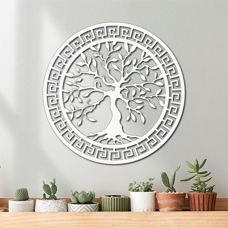 ELAB PROPIA - Cuadro Árbol de la Vida Étnico 40x40cm - Madera Fun Republic