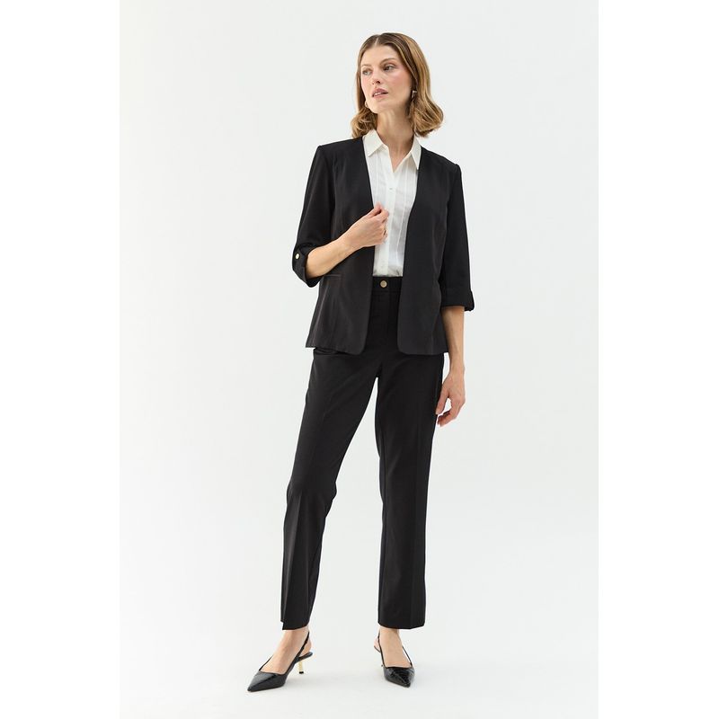 MA GRIFFE - Blazer Negro Mujer Magriffe