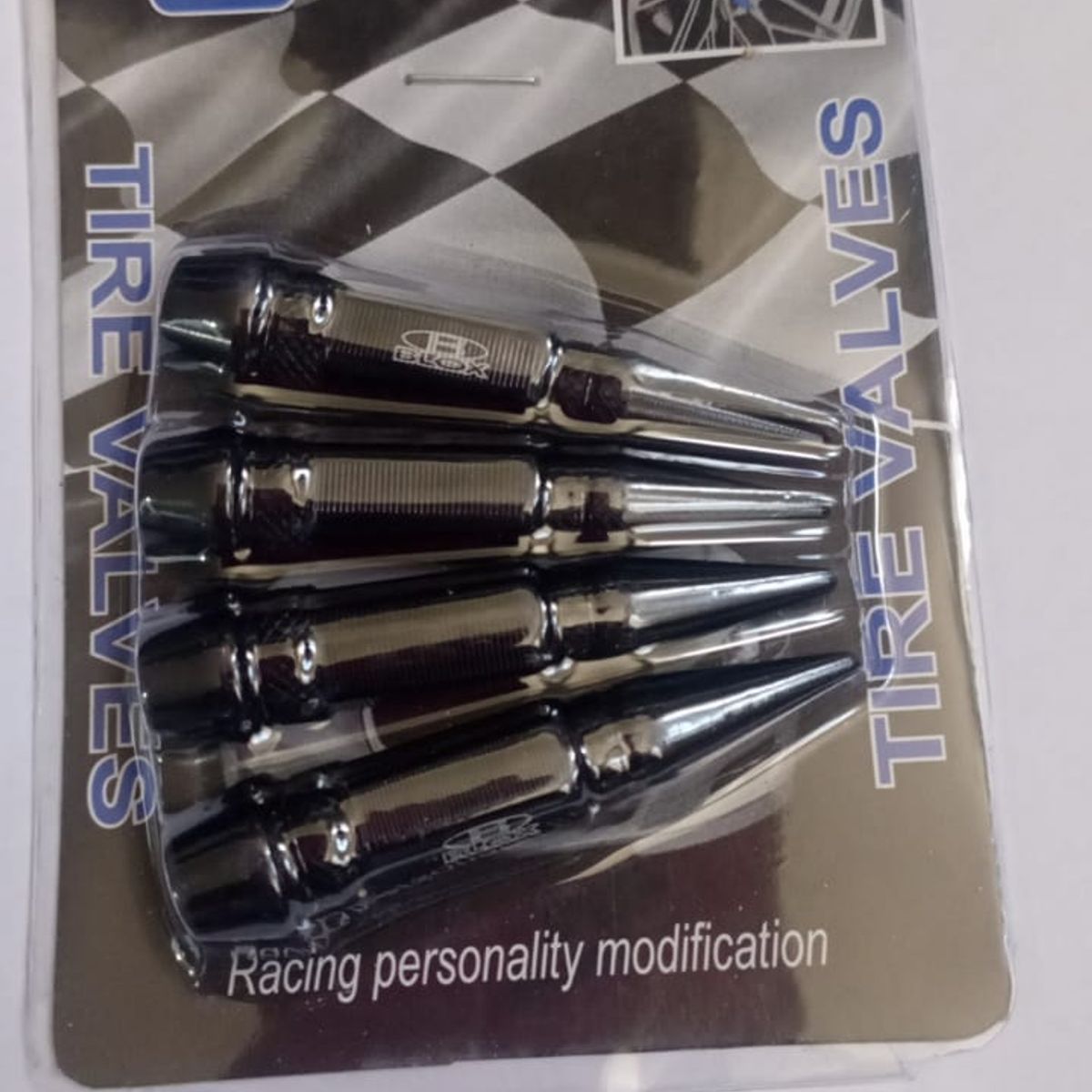 GENERICO - Set 4 Tapas de válvulas autos motos y bicicletas 60mm NEGRO