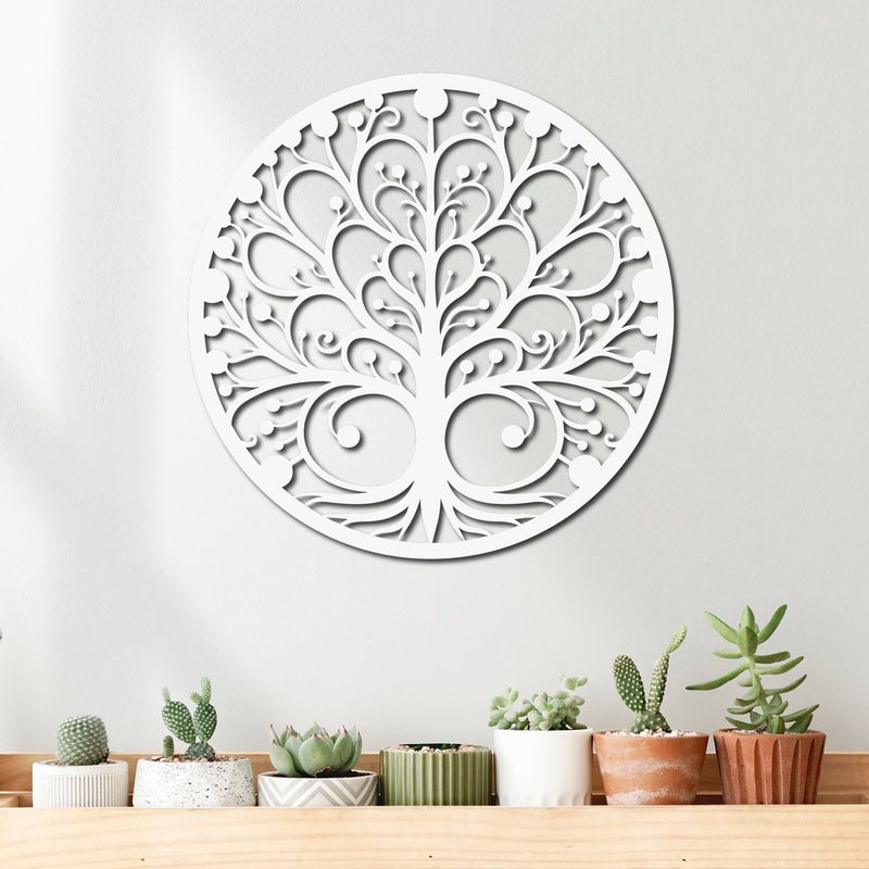 ELAB PROPIA - Cuadro Árbol de la Vida Mandala 40x40cm - Madera Fun Republic