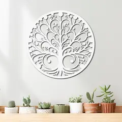 ELAB PROPIA - Cuadro Árbol de la Vida Mandala 40x40cm - Madera Fun Republic