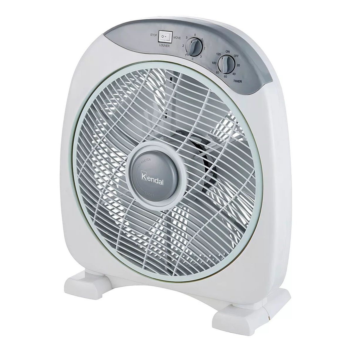KENDAL - Ventilador de Mesa / Piso Silencioso Kendal Box Kf-12b3 Timer 120 Min