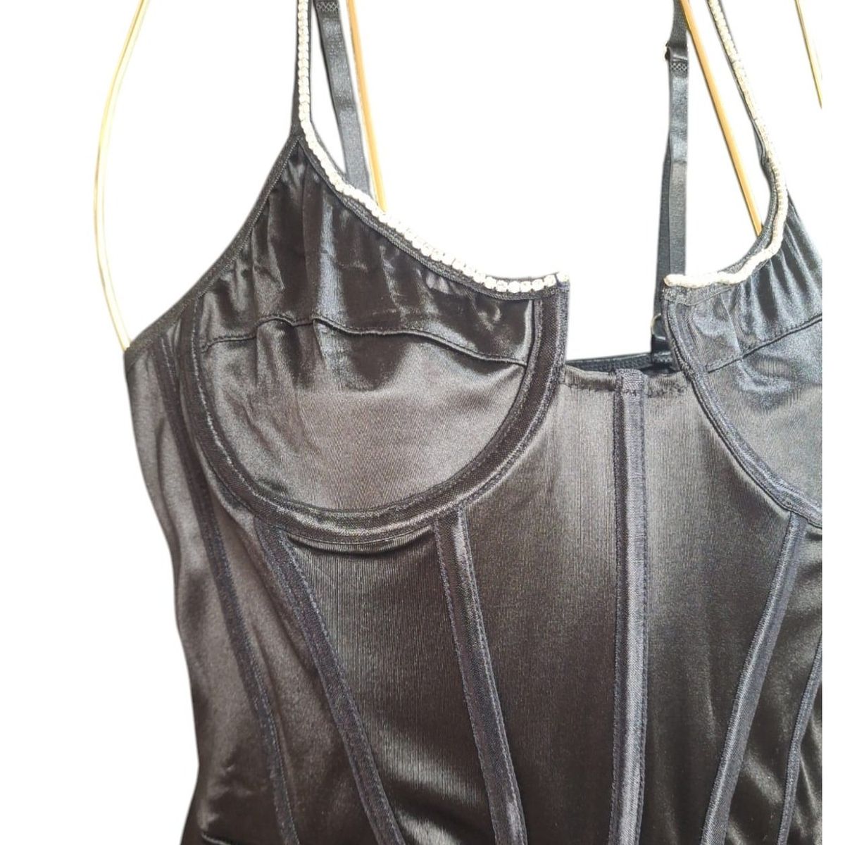 GARSIL - Vestido Ajustado Efecto Corset Para Mujer Con Tirantes - Tipo Satén